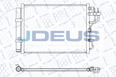 Конденсатор, кондиционер JDEUS M-7540640 для HYUNDAI i10