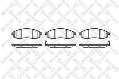 Комплект тормозных колодок, дисковый тормоз STELLOX 609 012-SX для MITSUBISHI L200