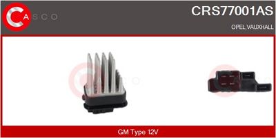 REZISTOR VENTILATOR HABITACLU CASCO CRS77001AS