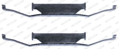Комплектующие, колодки дискового тормоза FERODO FBA461 для PORSCHE 928