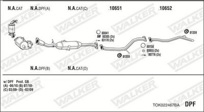Изпускателна система WALKER TOK022467BA