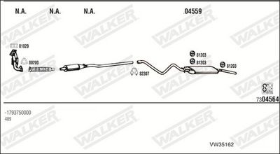 Изпускателна система WALKER VW35162