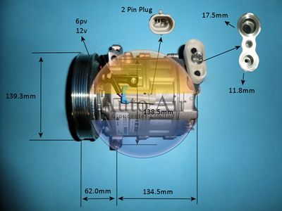 Compressor, air conditioning Auto Air Gloucester 14-0348