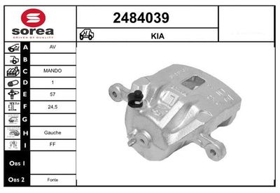 ETRIER FRANA EAI 2484039