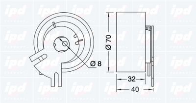 ROLA INTINZATOR CUREA DISTRIBUTIE IPD 140664 1