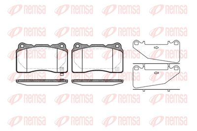 Комплект тормозных колодок, дисковый тормоз REMSA 0666.32 для CADILLAC STS