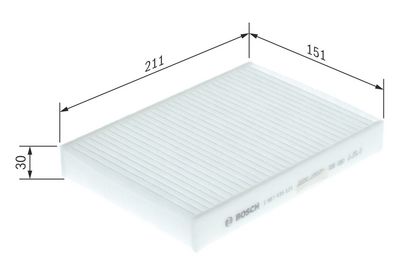 FILTER INNENRAUMLUFT BOSCH 1987435121