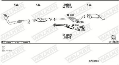 Изпускателна система WALKER SA30186