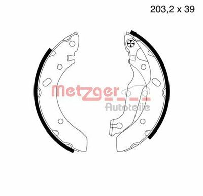 Комплект тормозных колодок METZGER MG 576 для HYUNDAI COUPE