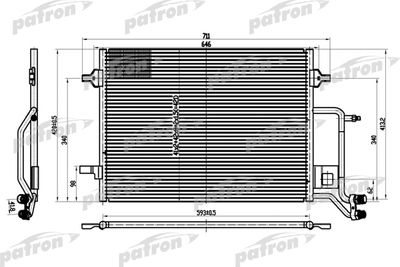 PATRON PRS1101 Радіатор кондиціонера 