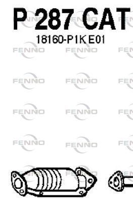 Катализатор FENNO P287CAT для HONDA CRX
