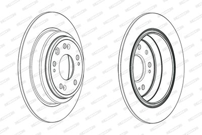 Bromsskiva FERODO DDF1778C