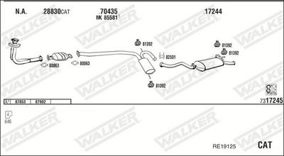 Изпускателна система WALKER RE19125
