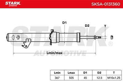 амортисьор STARK SKSA-0131360