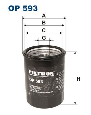 Масляный фильтр FILTRON OP 593 для HONDA NSX