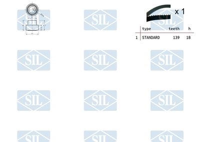 SET CUREA DE DISTRIBUTIE Saleri SIL TK1184 1