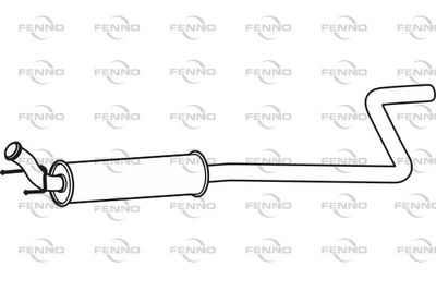 FENNO P17025 Глушитель выхлопных газов  для PEUGEOT 5008 (Пежо 5008)