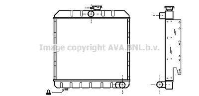 Радиатор, охлаждение двигателя AVA QUALITY COOLING AU2008 для LAND ROVER 88/109