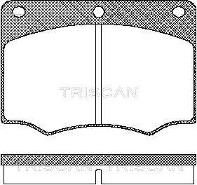 Комплект тормозных колодок, дисковый тормоз TRISCAN 8110 16839 для FORD CONSUL