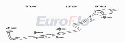 Układ wydechowy EUROFLO TYCAR162008