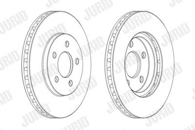 Тормозной диск JURID 563084JC для CHRYSLER VOYAGER