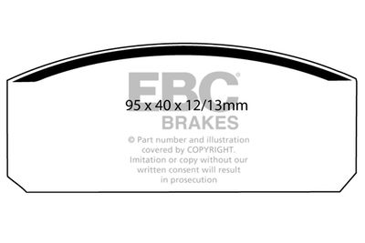Комплект тормозных колодок, дисковый тормоз EBC Brakes DP110 для FIAT 850