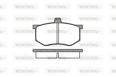 Комплект тормозных колодок, дисковый тормоз WOKING P1433.00 для SEAT 127
