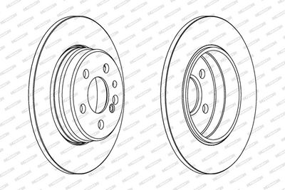 BREMSSCHEIBE FERODO DDF560 1