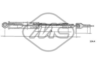 Тяга стартера Metalcaucho 81619 для FIAT 500