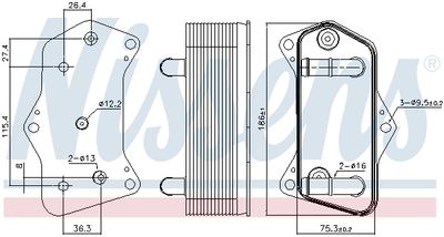RADIATOR RACIRE ULEI CUTIE DE VITEZE AUTOMATA NISSENS 91160 4