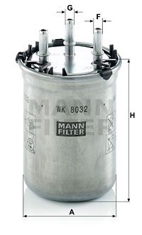 Топливный фильтр MANN-FILTER WK 8032 для AUDI A1