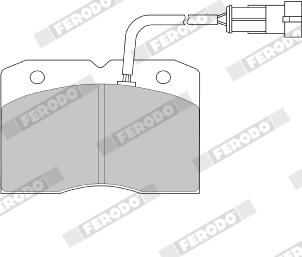 BREMSBELAGSATZ SCHEIBENBREMSE FERODO FVR1353 2