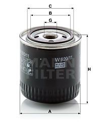 Масляный фильтр MANN-FILTER W 920/11 для ROVER MAESTRO