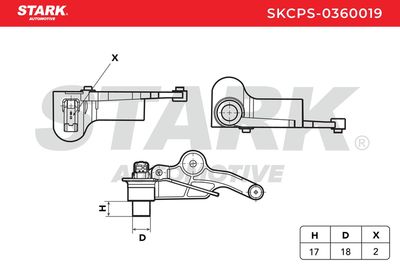 импулсен датчик, колянов вал STARK SKCPS-0360019