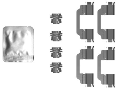 Комплектующие, колодки дискового тормоза TEXTAR 82553000 для OPEL KARL