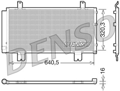 Конденсатор, кондиционер DENSO DCN51007 для LEXUS IS