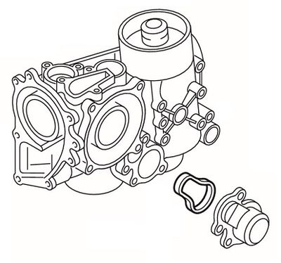 Gasket, oil cooling thermostat 339.870