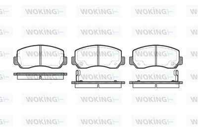 Комплект тормозных колодок, дисковый тормоз WOKING P4093.02 для ASIA MOTORS ROCSTA