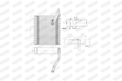 VERDAMPFER KLIMAANLAGE WALKER WEV00039 8