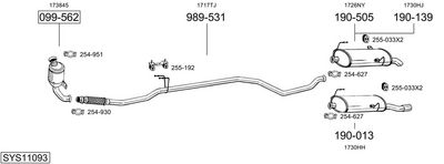 SISTEM DE ESAPAMENT BOSAL SYS11093