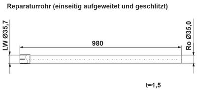Udstødningsrør, universal ERNST 461009