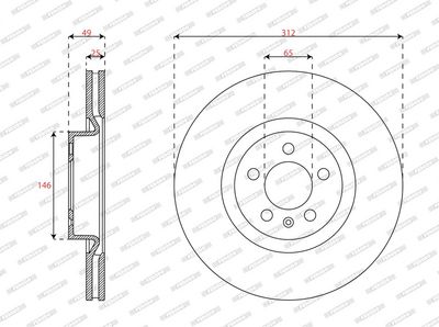 DISC FRANA FERODO DDF3080C 1