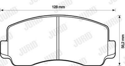 BREMSBELAGSATZ SCHEIBENBREMSE JURID 572299J 1