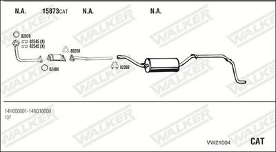 Изпускателна система WALKER VW21004