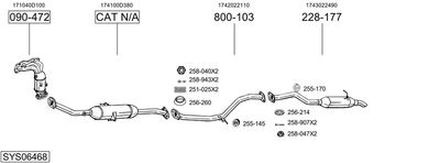 Układ wydechowy BOSAL SYS06468