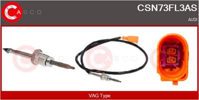 SENZOR TEMPERATURA GAZE EVACUARE CASCO CSN73FL3AS
