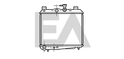 Радиатор, охлаждение двигателя EACLIMA 31R68012 для SUBARU REX