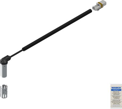 ABS-sensor Voor Links (hoekig, 1570mm, 2pin, met mouw)