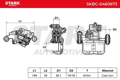 спирачен апарат STARK SKBC-0460673