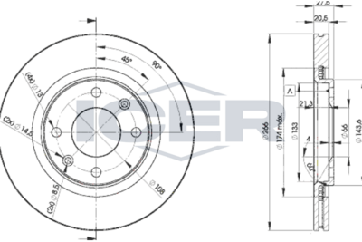 спирачен диск ICER 78BD4697-2